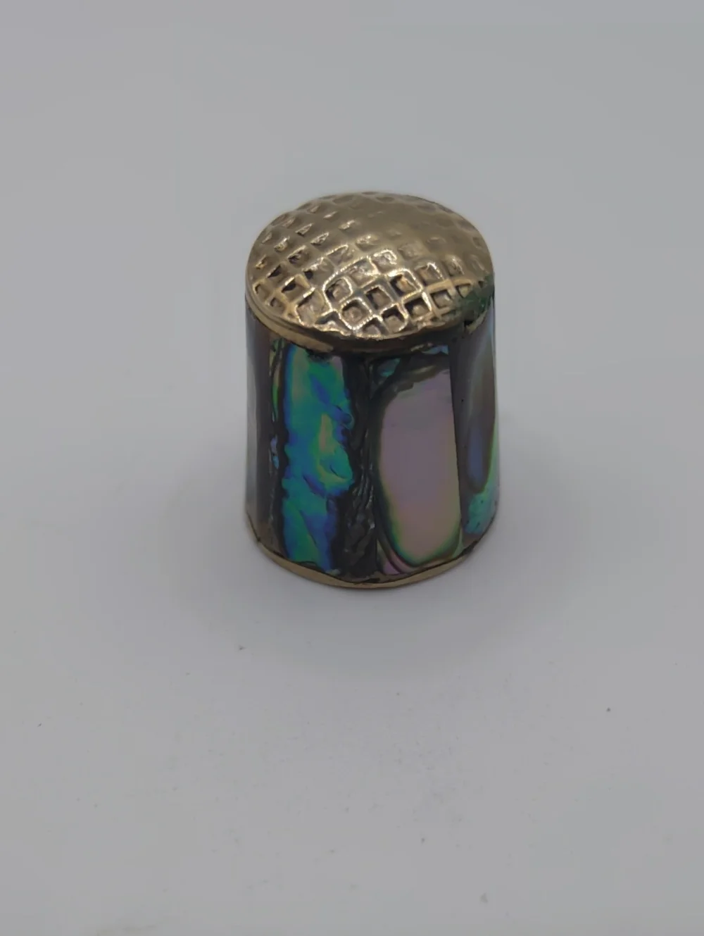 Alpaca Mexico Abalone Inlay Thimble - Picture 3 of 7